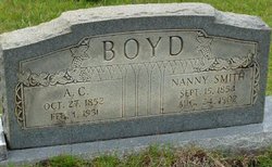 Nancy “Nanny” <I>Smith</I> Boyd 