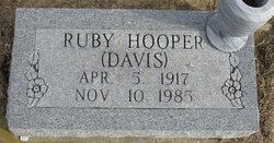 Ruby Irene <I>Davis</I> Hooper 