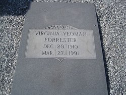 Virginia King <I>Yeoman</I> Forrester 