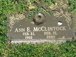 Ann Elizabeth <I>Johnson</I> McClintock 