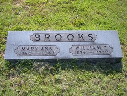 Mary Ann <I>Gardner</I> Brooks 