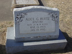 Alice L <I>Goller</I> Ruetz Binford 