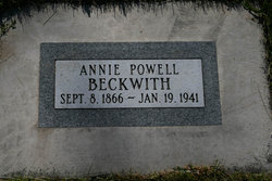 Annie <I>Powell</I> Beckwith 