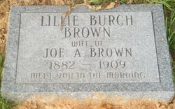 Lillie <I>Burch</I> Brown 