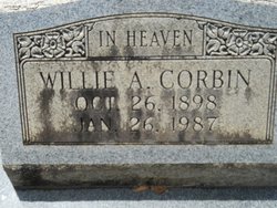 Willie Henry <I>Abernathy</I> Corbin 