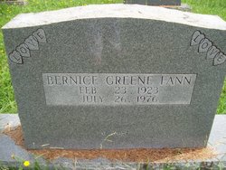 Bernice <I>Greene</I> Fann 