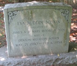 Eva Covington <I>Buddin</I> Boykin 