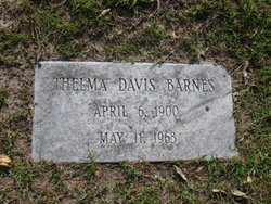 Thelma <I>Davis</I> Barnes 