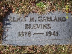 Alice Mae <I>Garland</I> Blevins 