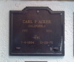 Carl Fraz Acker 