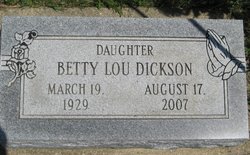 Betty Lou Dickson 