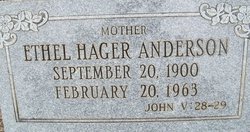 Mary Ethel <I>Hager</I> Anderson 