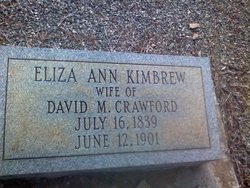Eliza Ann <I>Kimbrew</I> Crawford 