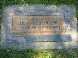 Lila <I>Angus</I> Allen 