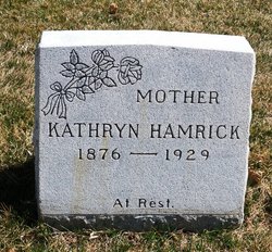 Kathryn Susann “Katie” <I>Kinnick</I> Hamrick 