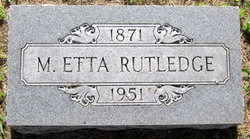 Mary Etta <I>Williams</I> Rutledge 