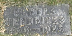 Bertha Elisabeth <I>Ehlers</I> Hendricks 