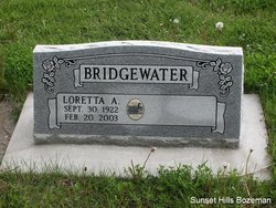 Loretta Alberta <I>Gillespie</I> Bridgewater 