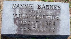 Nannie Ophelia <I>Barnes</I> Applewhite 