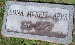 Edna Earl <I>McKeel</I> Apps 