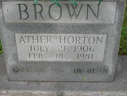 Ather Massengale “Horton” Brown 