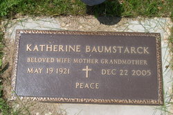 Katherine <I>Schaff</I> Baumstarck 