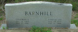 Myrtle Lee <I>Kent</I> Barnhill 
