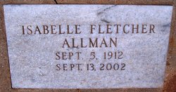 Annie Isabell <I>Fletcher</I> Allman 