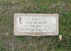 Elenora N. “Ella” <I>Gans</I> Bauer 