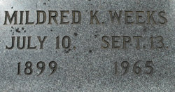 Mildred Kate Weeks 
