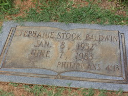 Stephanie <I>Stock</I> Baldwin 