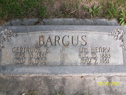 Emma Gertrude <I>Williams</I> Barcus 