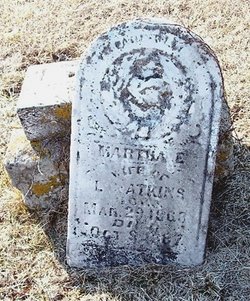 Martha E. <I>Wills</I> Atkins 