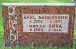 Anna Ingeborg Henrietta <I>Johansson</I> Andersson 