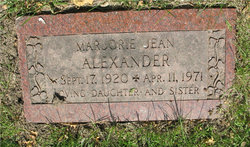 Marjorie Jean Alexander 