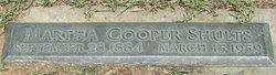 Martha C. <I>Cooper</I> Shults 