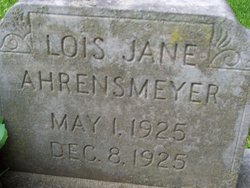 Lois Jane Ahrensmeyer 