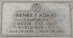 Maj Henry Fayette Adams 