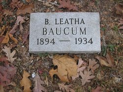 Bertha Leatha <I>Cannon</I> Baucum 