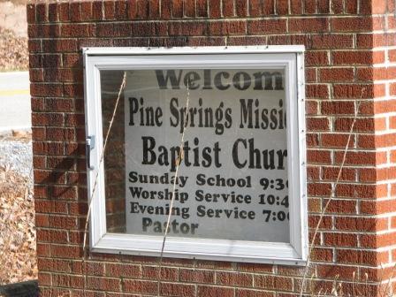 Pine Springs Missionary Baptist Church Cemetery