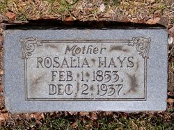 Rosalia <I>Robertson</I> Hays 