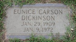 Eunice <I>Carson</I> Dickinson 