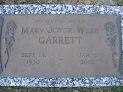 Mary Joyce <I>Webb</I> Garrett 