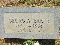 Georgia A. “Georgiana” <I>Hunt</I> Baker 