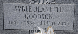 Syble Jeanette <I>Goodson</I> Thornton 