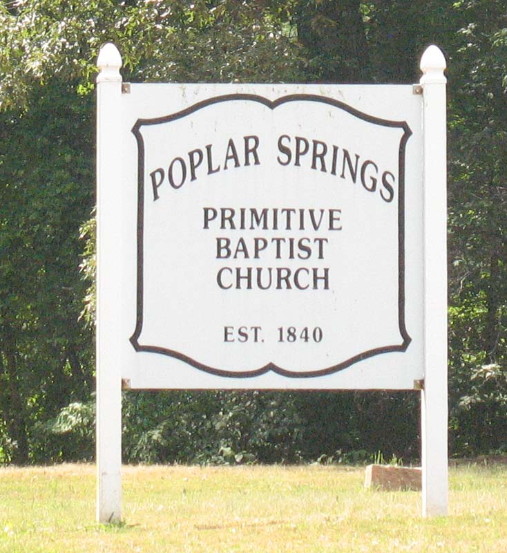 Poplar Springs Primitive Baptist Church Cemetery