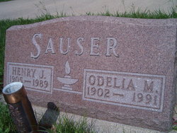 Odelia M <I>Hosch</I> Sauser 