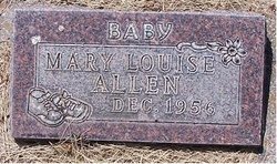 Baby Mary Louise Allen 