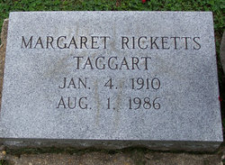 Margaret Willette <I>Ricketts</I> Taggart 