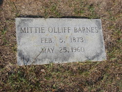 Mittie McLena <I>Olliff</I> Barnes 